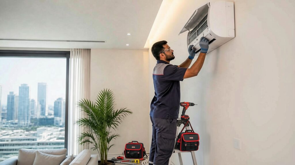 AC installation Dubai